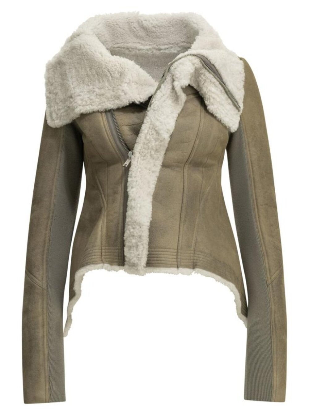 Rick Owens Naska Shearling Jacket Tag Size 42 Women